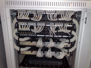 Fornt of Patch panel