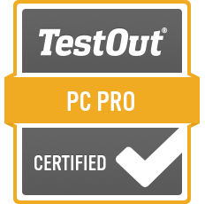 testout pc pro certification test